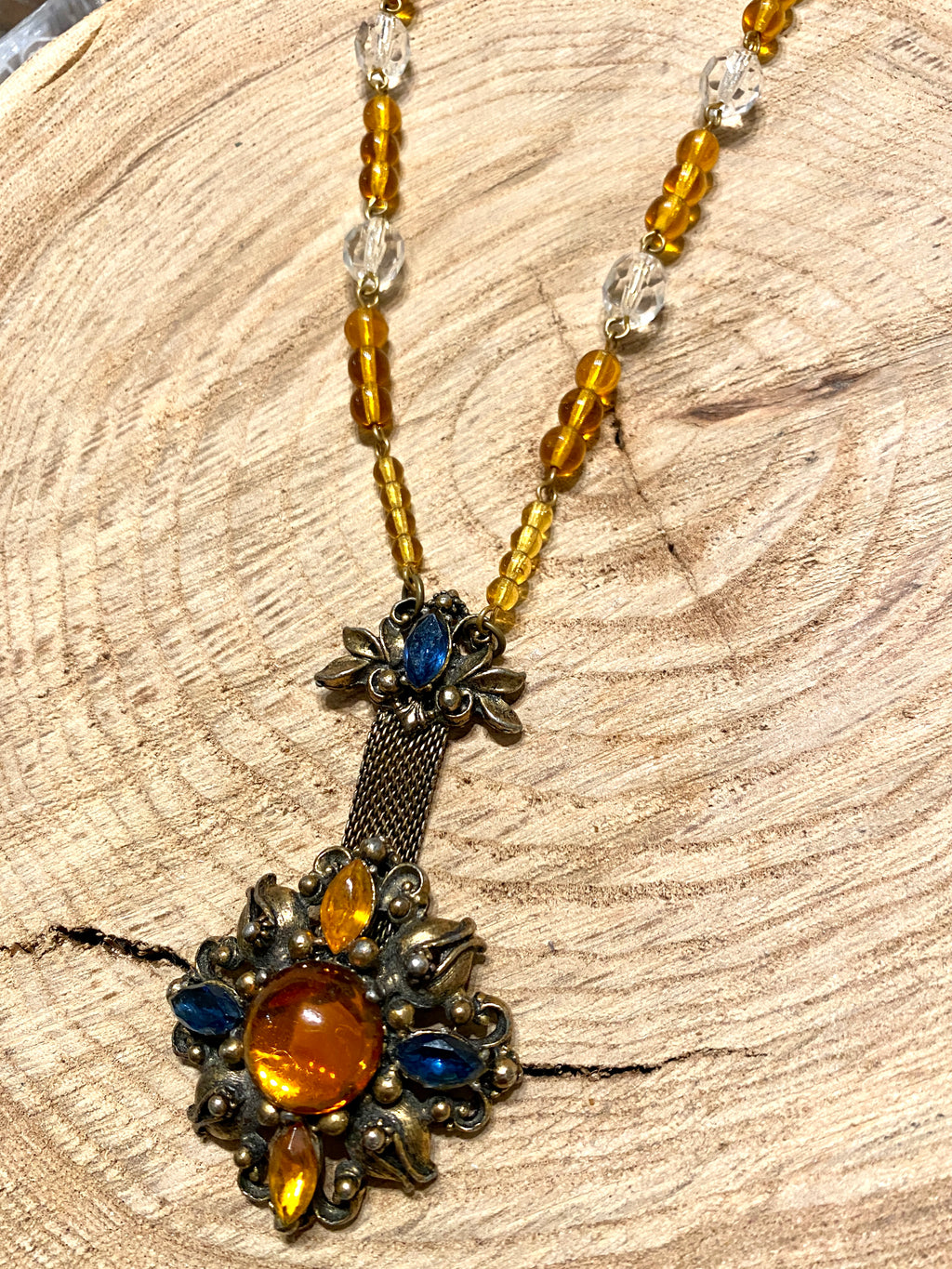 Golden Blues Necklace