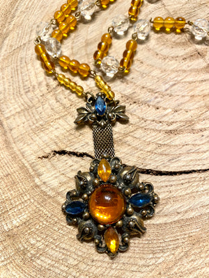 Golden Blues Necklace
