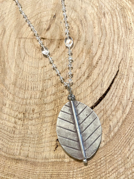 Silver Leaf Necklace