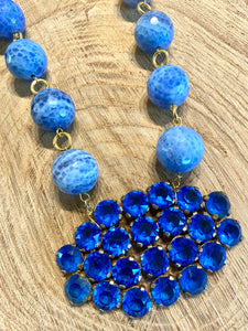 Blue on Blue Necklace