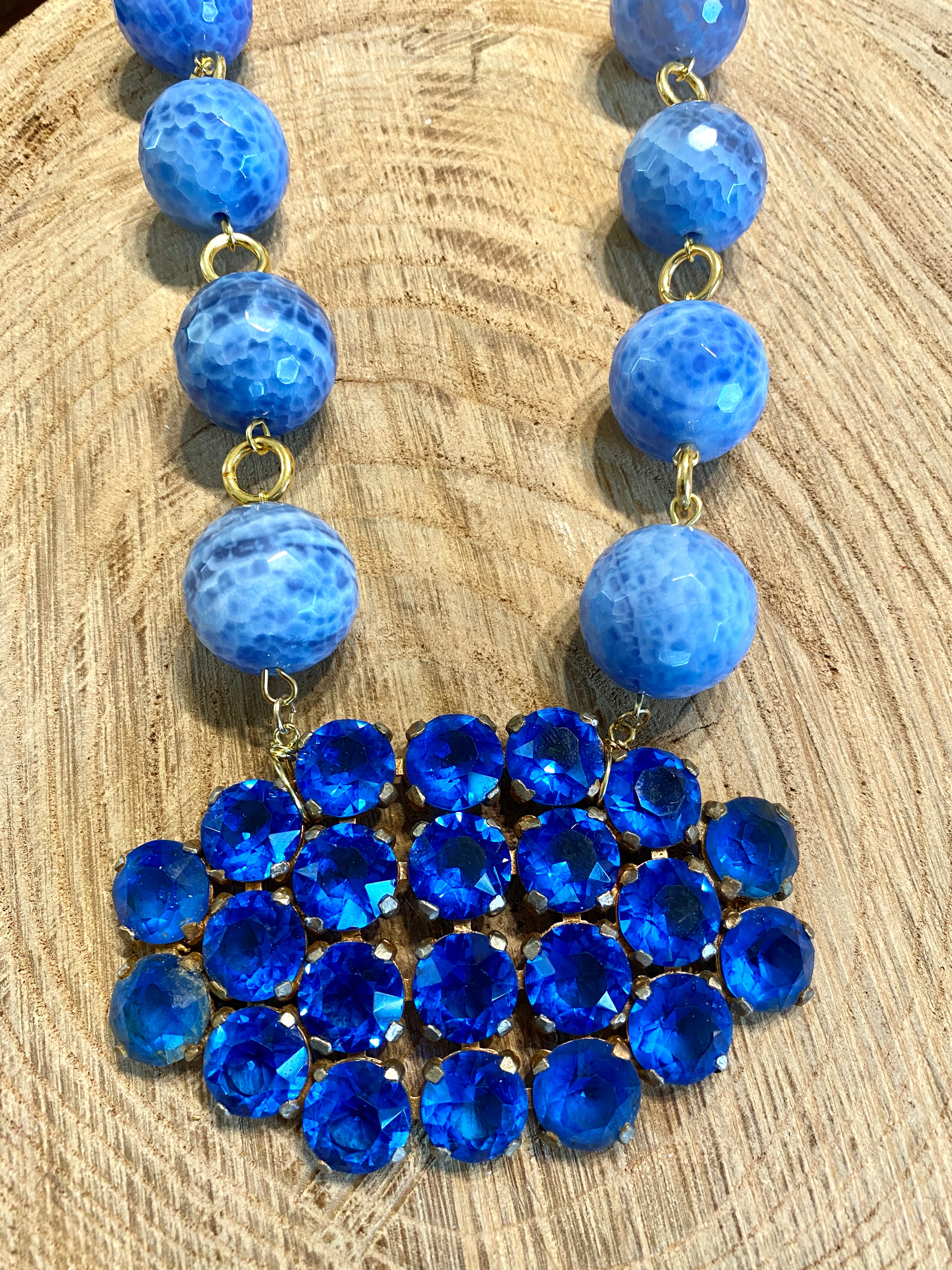 Blue on Blue Necklace