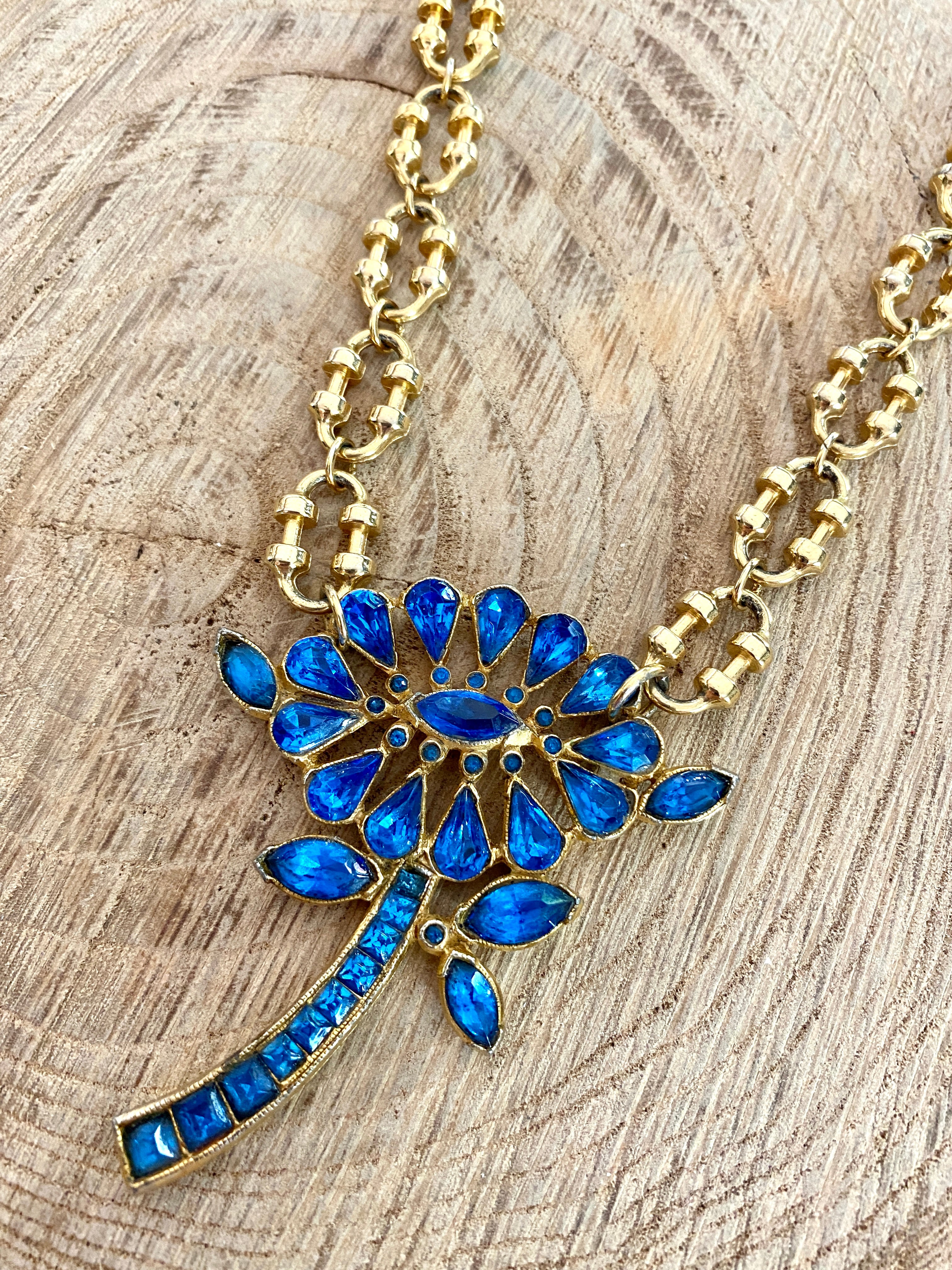 Flowers Are Blue Necklace
