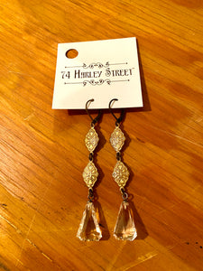 Carved Connectors Earrings