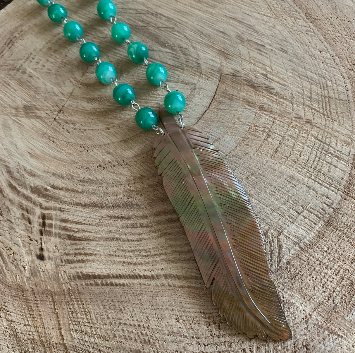 Shell Feather Fun Necklace