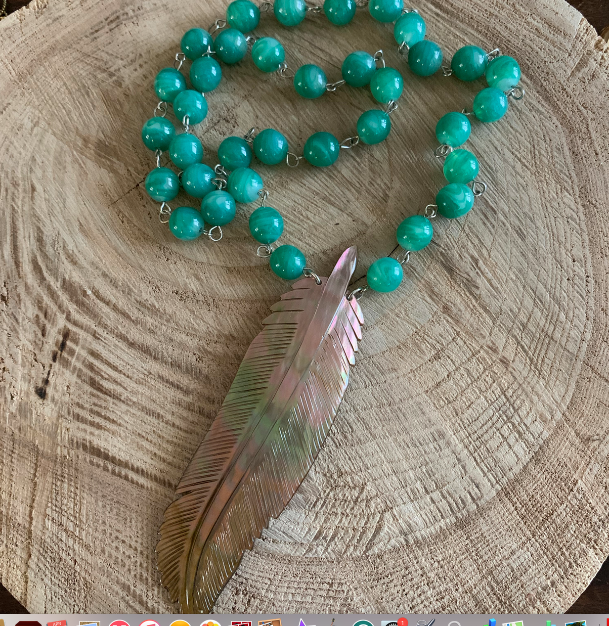 Shell Feather Fun Necklace